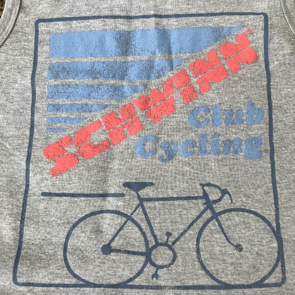 Grayson Threads SCHWINN Gray and Blue Graphic Tank Top Size L - Picture 2 of 7